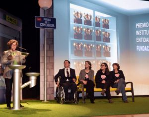 Agradecimiento de María Escudero, presidenta de Menudos Corazones, tras la entrega del Premio Solidarios ONCE a la Fundación