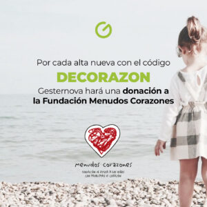 Imagen de la campaña de apoyo de Gesternova a Menudos Corazones