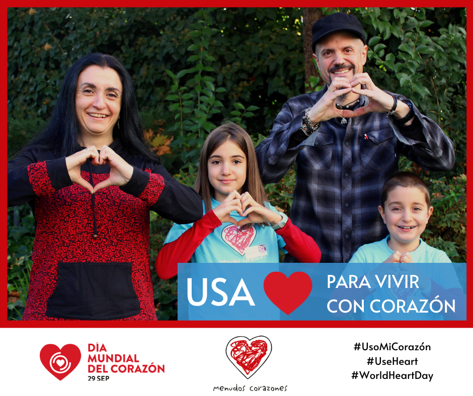 Imagen de la campaña del Día Mundial del Corazón: usa corazón para vivir con corazón