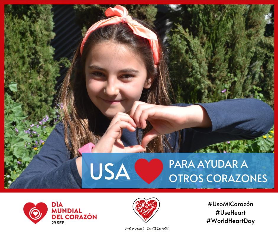 Imagen de la campaña del Día Mundial del Corazón en 2020