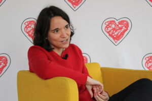 La cardióloga infantil Elena Montañés durante la entrevista