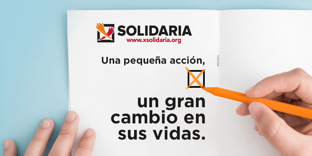 Imagen perteneciente a la campaña de la campaña de la X Solidaria en 2021