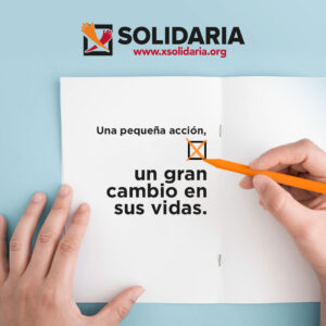 Imagen perteneciente a la campaña de la campaña de la X Solidaria en 2021