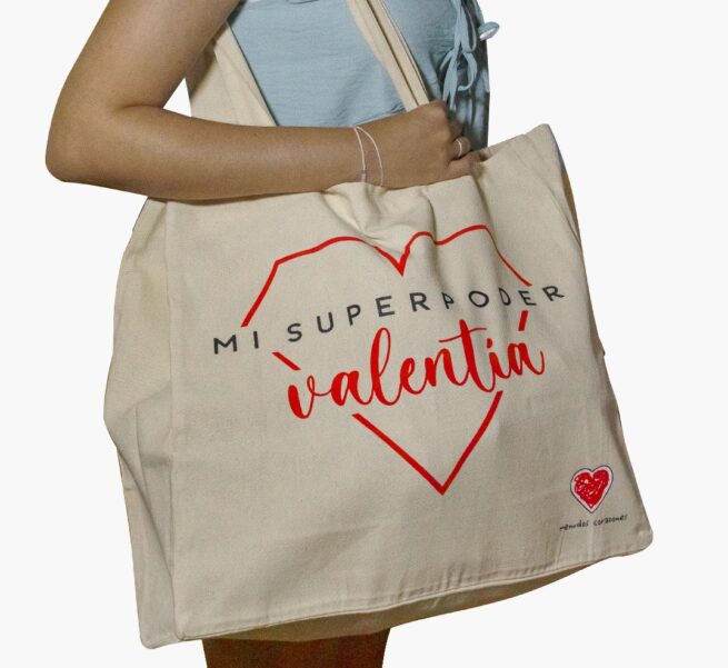 Bolsa de Tela solidaria Menudos Corazones
