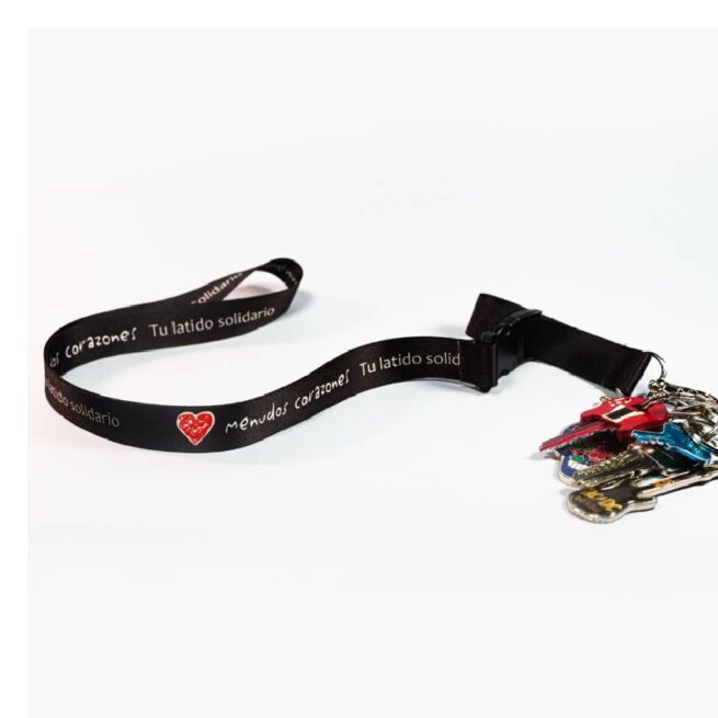 lanyard solidario menudos corazones