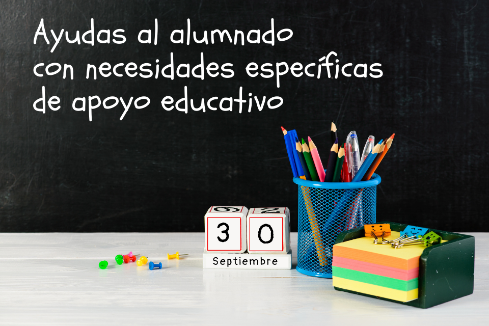 Ayudas al alumnado con necesidades específicas de apoyo educativo 2022