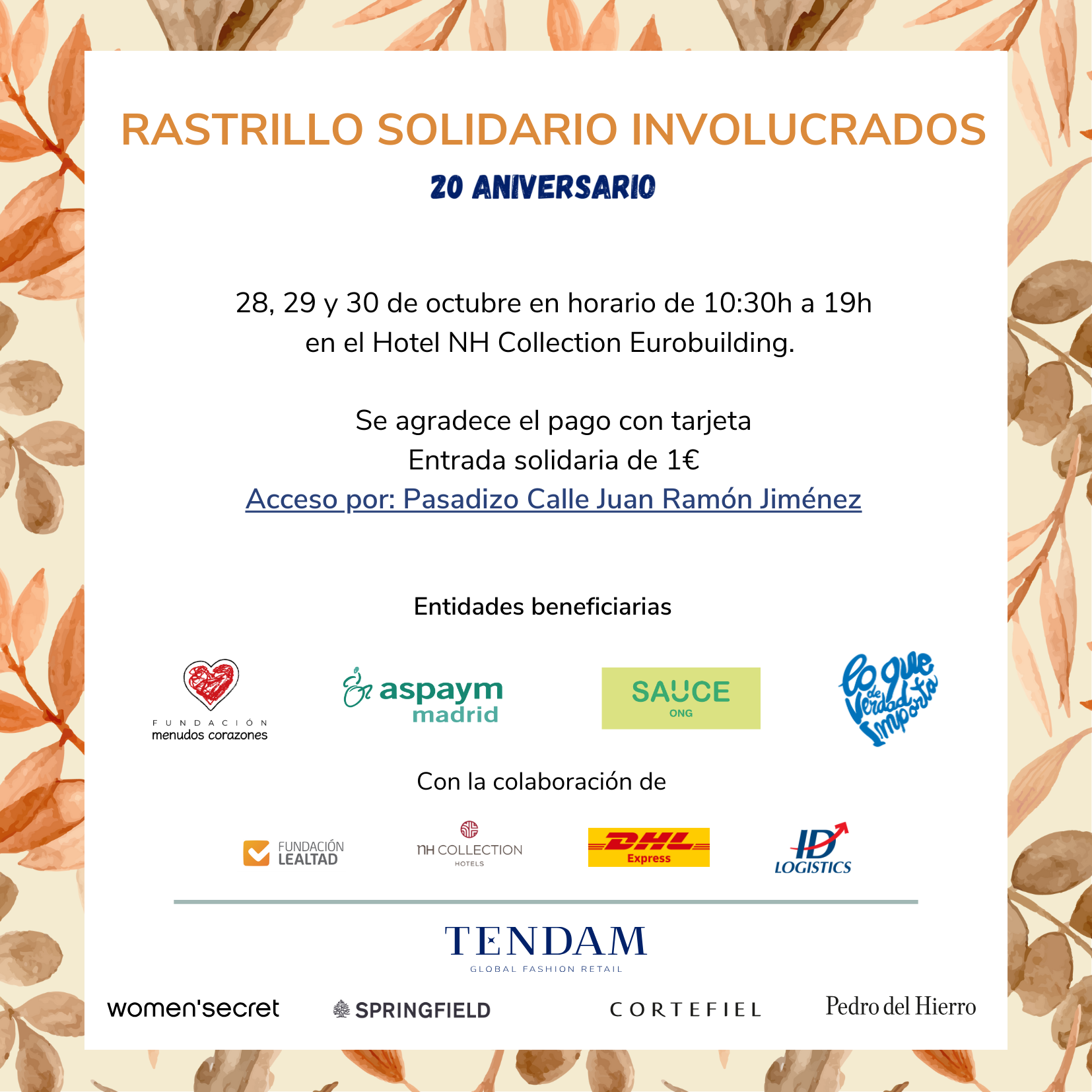 Rastrillo solidario Tendam
