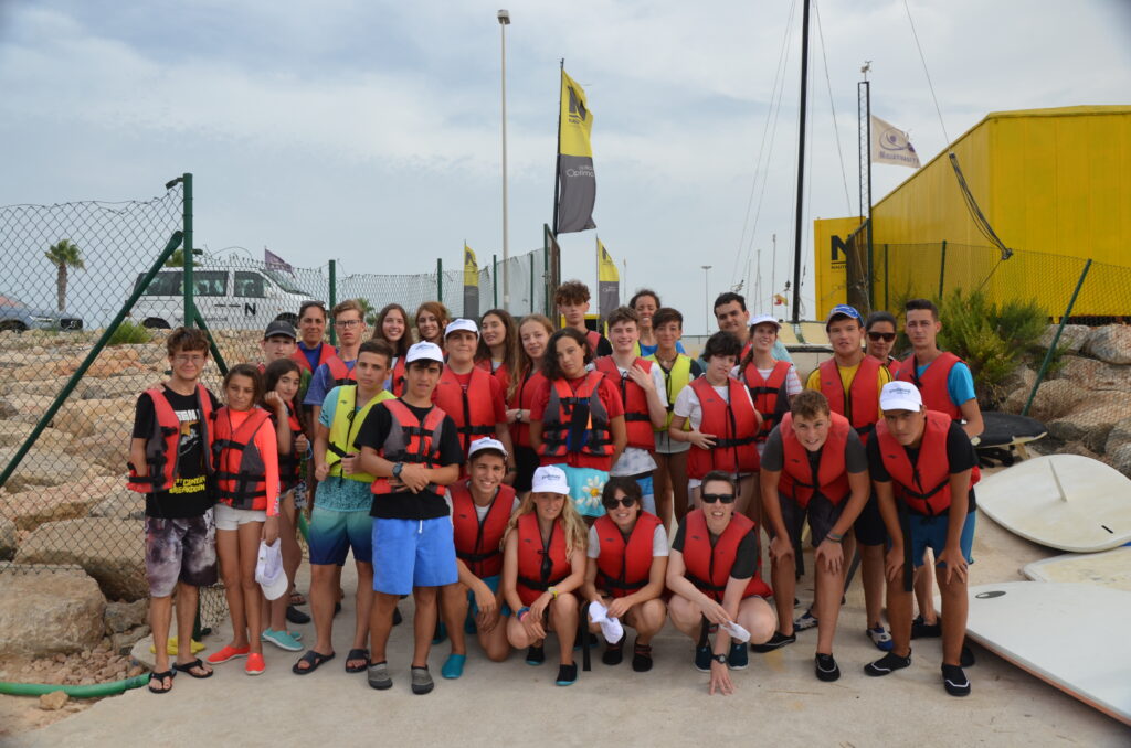 En el campamento de adolescentes de 2019.