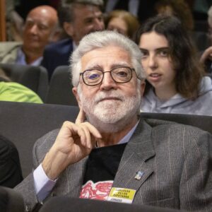 Asistente a la Jornada por las cardiopatías congénitas en el Congreso de los Diputados.