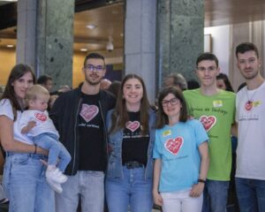 Asistentes a la Jornada por las cardiopatías congénitas en el Congreso de los Diputados.