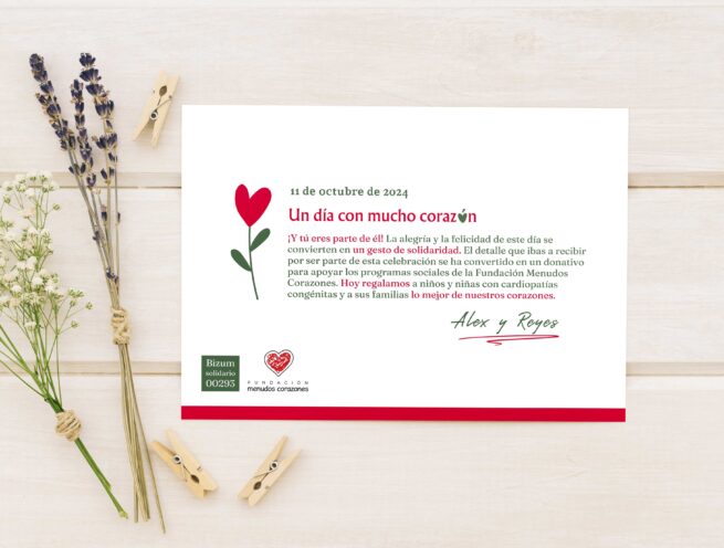 Tarjetas de boda solidarias - Imagen 2