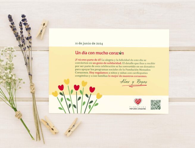 Tarjetas de boda solidarias - Imagen 5